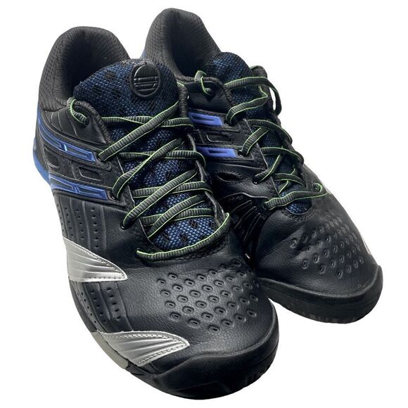 Babolat Vibrakill Men's Sz 11 Blue Black Green Michelin Non Marking Tennis Shoes - Picture 1 of 10